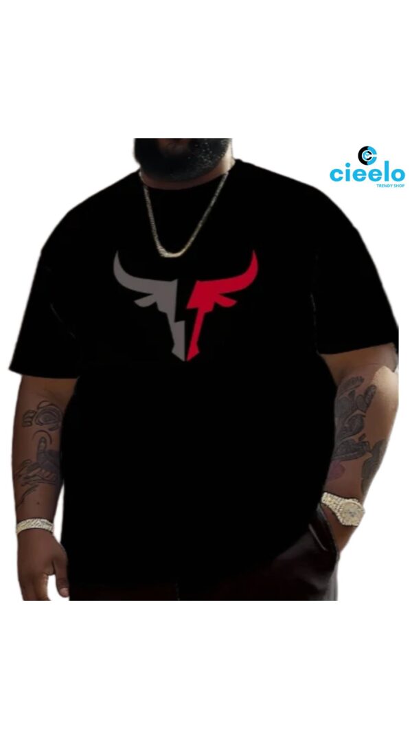 Camiseta Cabeza de Toro – Algodón 100% Talla Grande