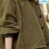 Chaqueta Corta con Capucha Elegante para Mujer – Verde Oliva, Casual y Adelgazadora para Primavera/Otoño