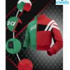 Chaqueta Casual con Estampado de Letras y Forro Polar