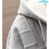 Sudadera Polar con Capucha y Letras – Estilo Casual Masculino