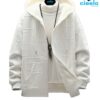 Sudadera Polar con Capucha y Letras – Estilo Casual Masculino