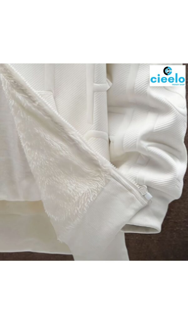 Sudadera Polar con Capucha y Letras – Estilo Casual Masculino