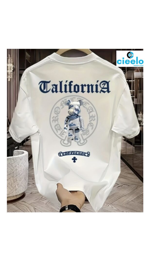 Camiseta Holgada Hombre – Algodón 100% Estilo Americano