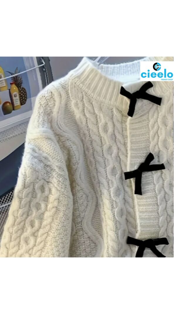 Suéter Otoñal con Diseño Retorcido – Estilo Europeo Chic