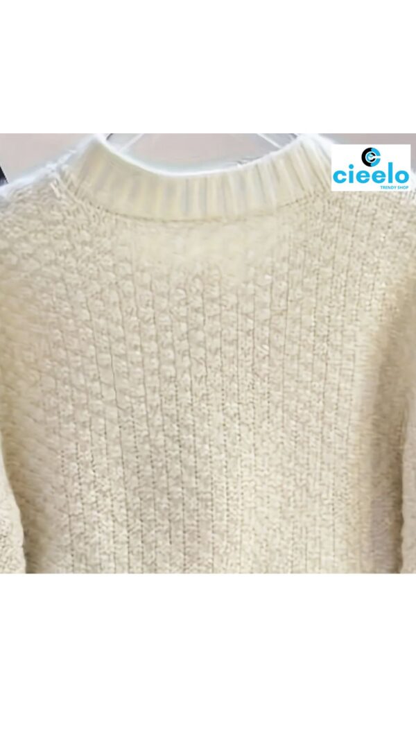 Suéter Otoñal con Diseño Retorcido – Estilo Europeo Chic