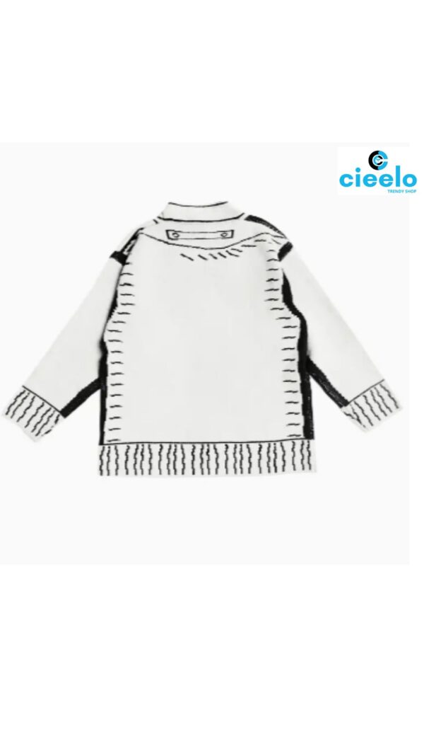 Cárdigan con grafiti – Estilo oversized y urbano cool