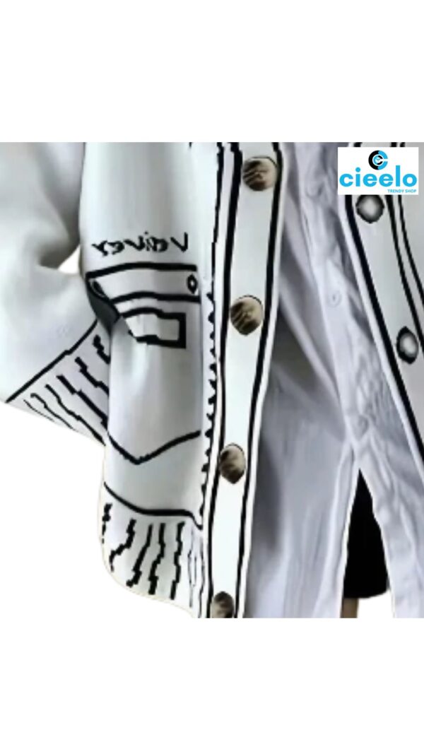 Cárdigan con grafiti – Estilo oversized y urbano cool