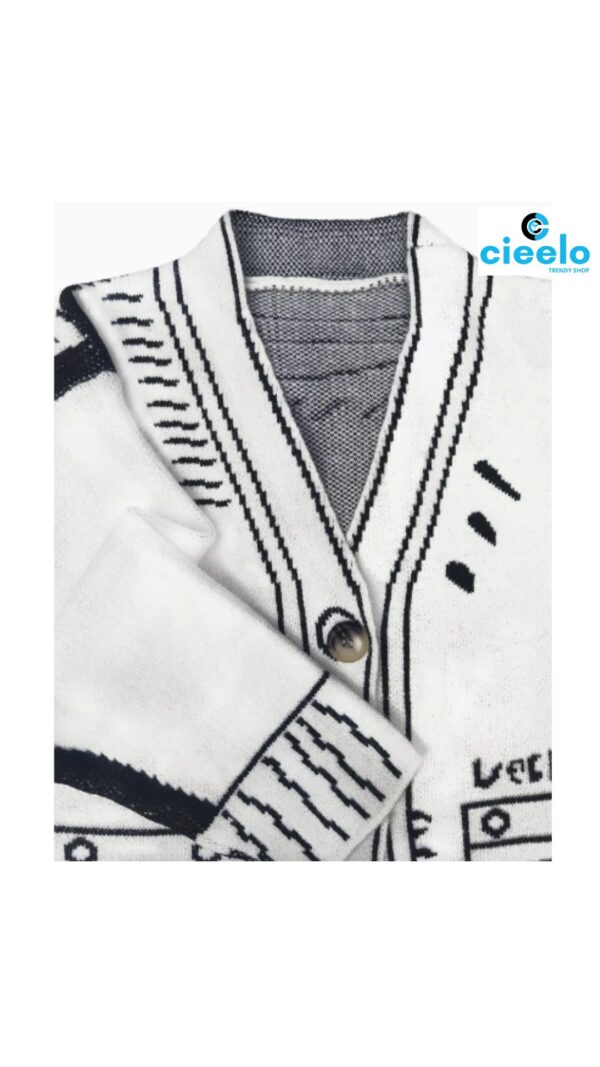 Cárdigan con grafiti – Estilo oversized y urbano cool