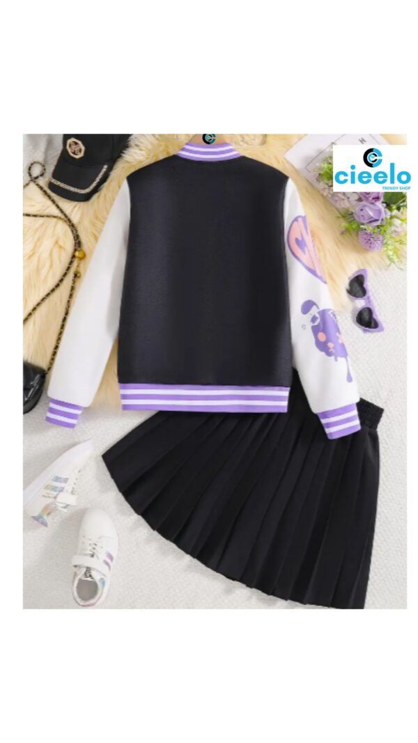 Conjunto Varsity Conejo + Falda – Cute & Cool 2 piezas