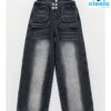 Jeans Pierna Ancha Rock – Estilo Rebelde y Cómodo