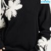 Suéter floral cuello alto – Suave y cálido para otoño/invierno