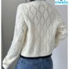 Cárdigan Argyle con Ribete en Contraste – Elegancia Casual