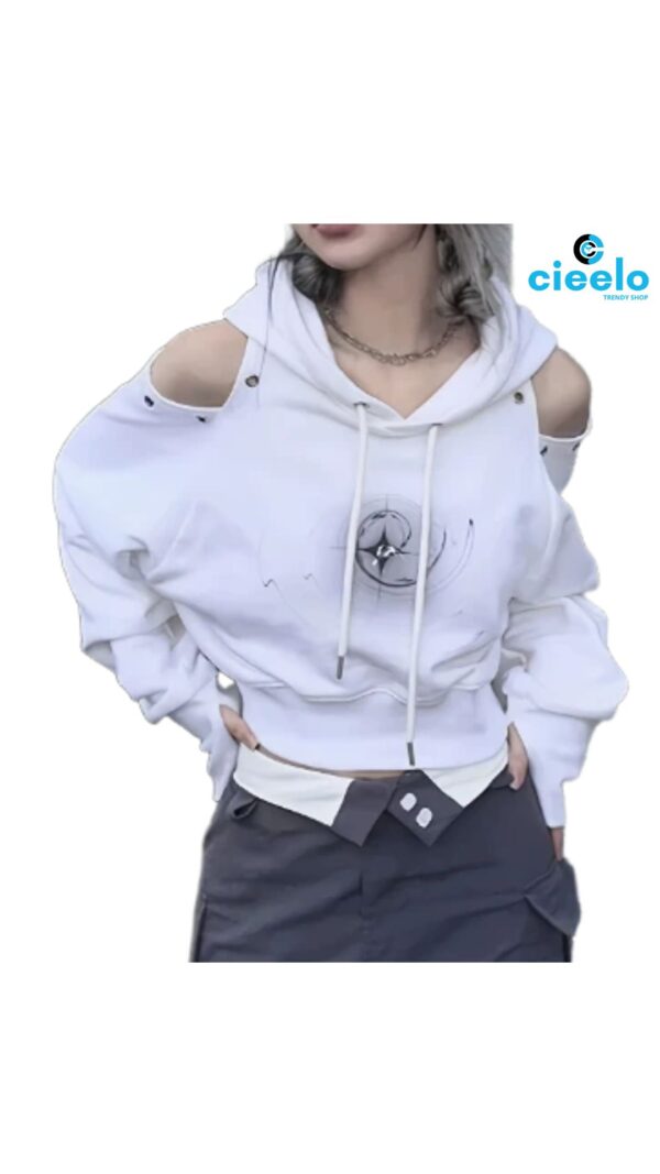 Sudadera geométrica mujer – Estilo casual y cómodo