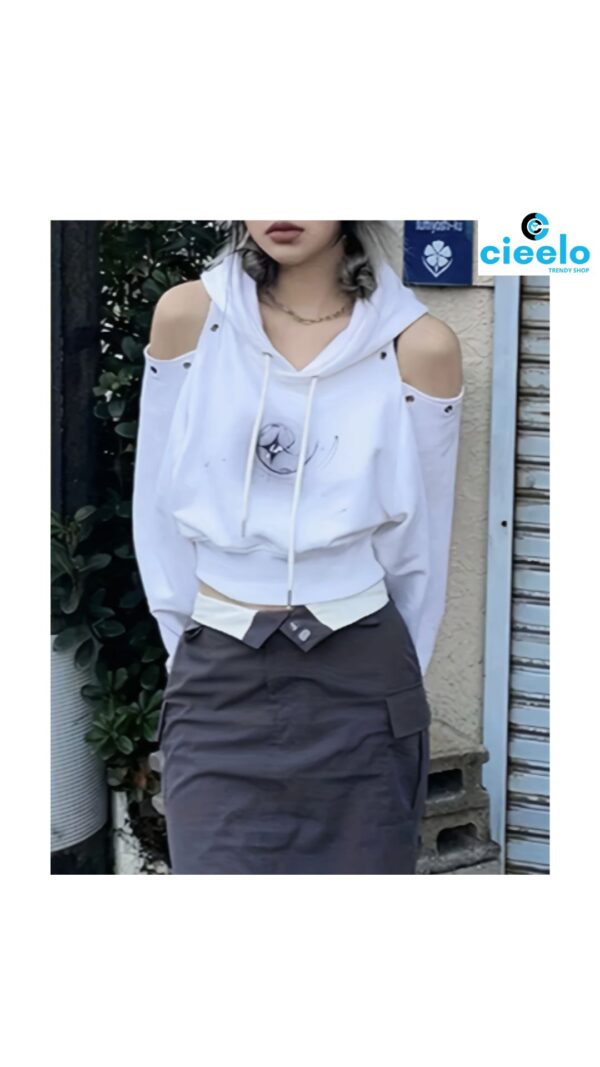 Sudadera geométrica mujer – Estilo casual y cómodo