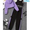 Conjunto 3 Piezas con Sudadera y Pantalones – Niñas Top Style