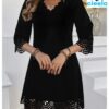 Vestido elegante línea A – Look chic con toque atrevido