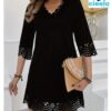 Vestido elegante línea A – Look chic con toque atrevido