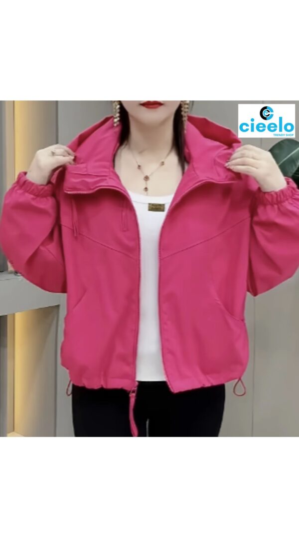 Chaqueta con Capucha Mujer – Ligera y Casual para Otoño