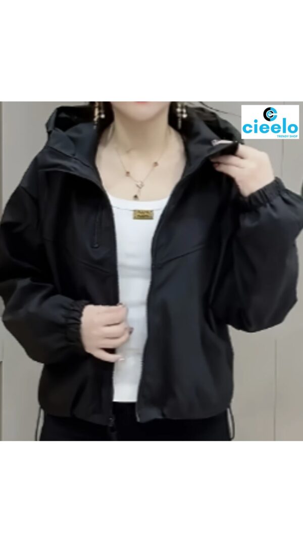 Chaqueta con Capucha Mujer – Ligera y Casual para Otoño