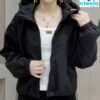 Chaqueta con Capucha Mujer – Ligera y Casual para Otoño