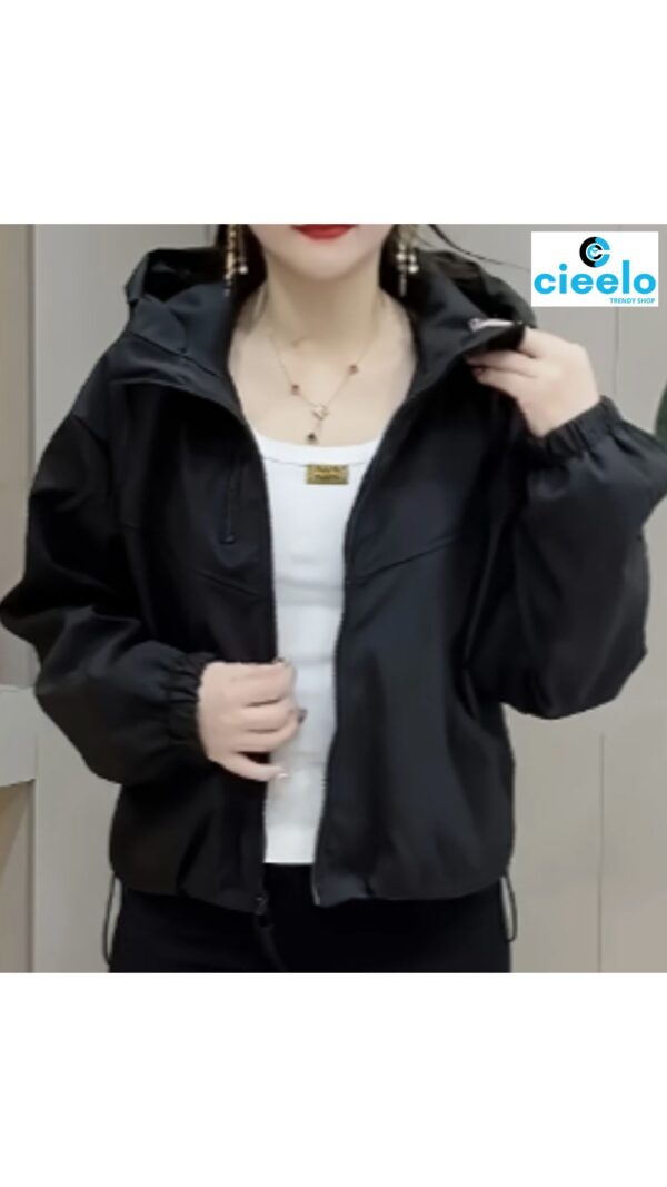 Chaqueta con Capucha Mujer – Ligera y Casual para Otoño