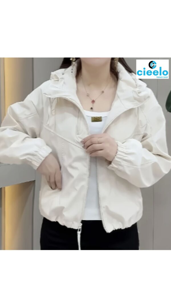 Chaqueta con Capucha Mujer – Ligera y Casual para Otoño