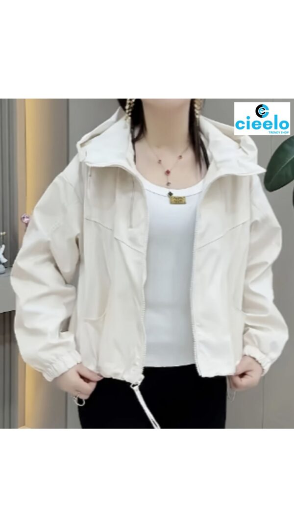 Chaqueta con Capucha Mujer – Ligera y Casual para Otoño