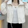 Chaqueta con Capucha Mujer – Ligera y Casual para Otoño