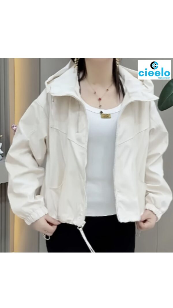 Chaqueta con Capucha Mujer – Ligera y Casual para Otoño