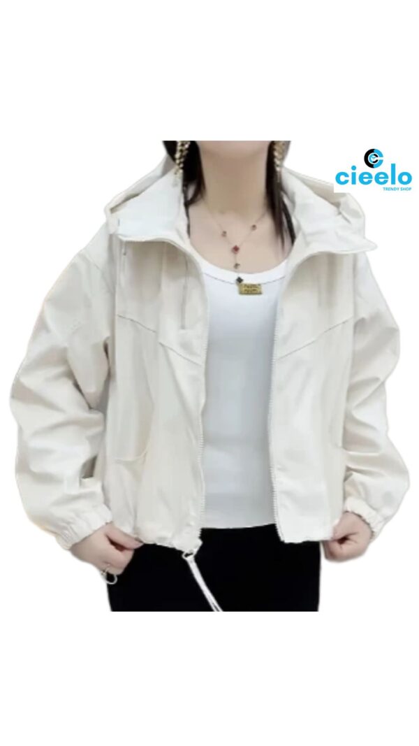 Chaqueta con Capucha Mujer – Ligera y Casual para Otoño