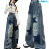 Jeans Retro Y2K – Cintura Alta & Estilo Callejero