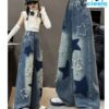 Jeans Retro Y2K – Cintura Alta & Estilo Callejero