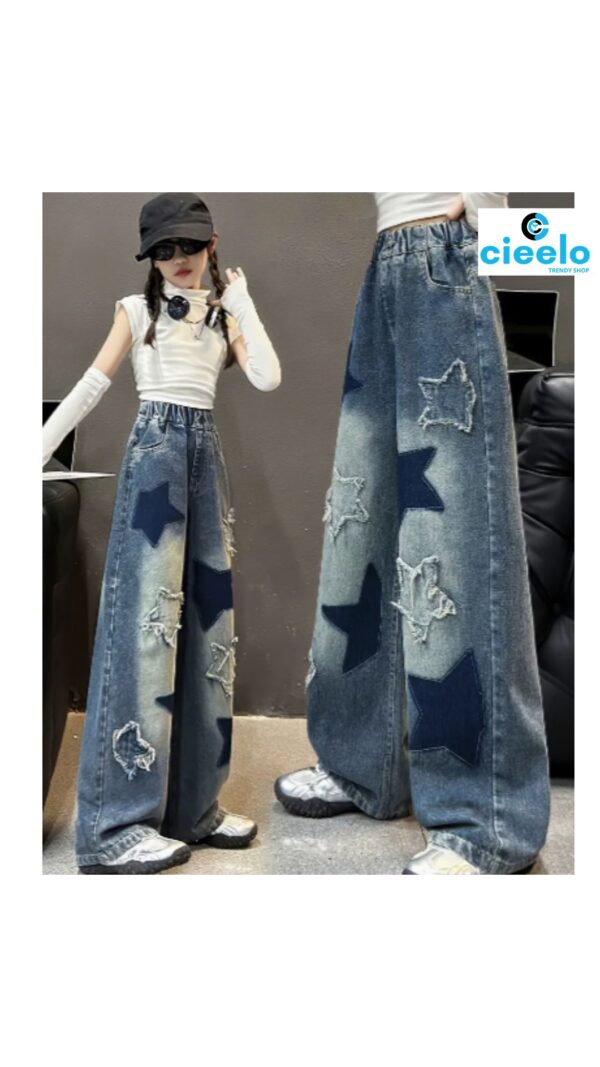 Jeans Retro Y2K – Cintura Alta & Estilo Callejero