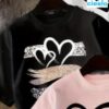 Conjunto de 3 Camisetas con Corazones – Suaves y Ligeras