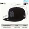 Gorra NY Casual Black Flat Brim – Hip-hop, calle y actitud urbana