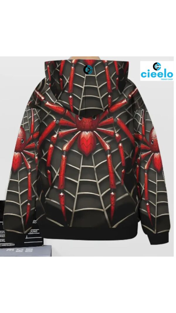 Chaqueta Telaraña con Capucha – ¡Conviértelo en su héroe favorito!