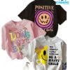 Paquete 3 Camisetas de Manga Corta con Caras Alegres – Perfectas para el Verano