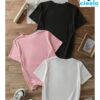Paquete 3 Camisetas de Manga Corta con Caras Alegres – Perfectas para el Verano