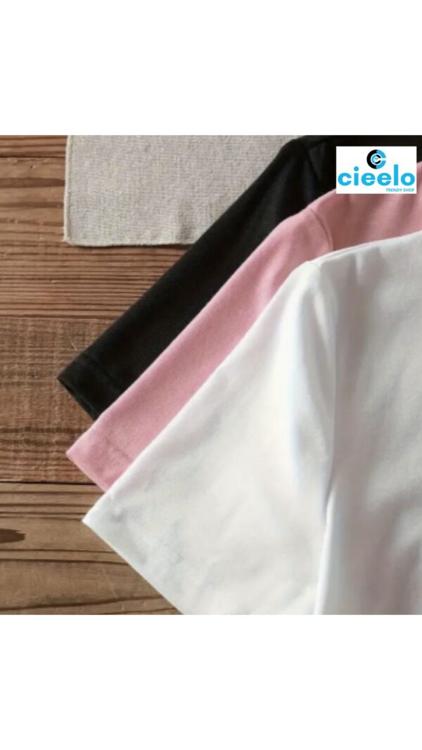 Paquete 3 Camisetas de Manga Corta con Caras Alegres – Perfectas para el Verano