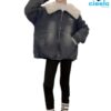 Chaqueta de Mezclilla Forrada – Cálida y Moderna para Niñas