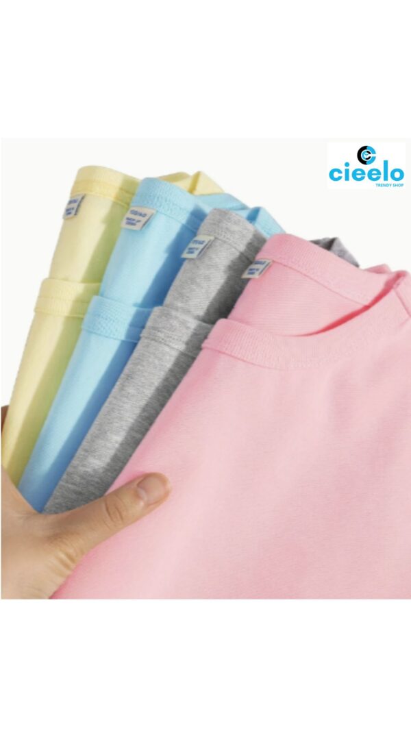 Pack 3 Camisetas Niña – Algodón 100% en Promo 7.5