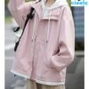 Chaqueta Holgada con Capucha – Estilo Casual y Cómodo