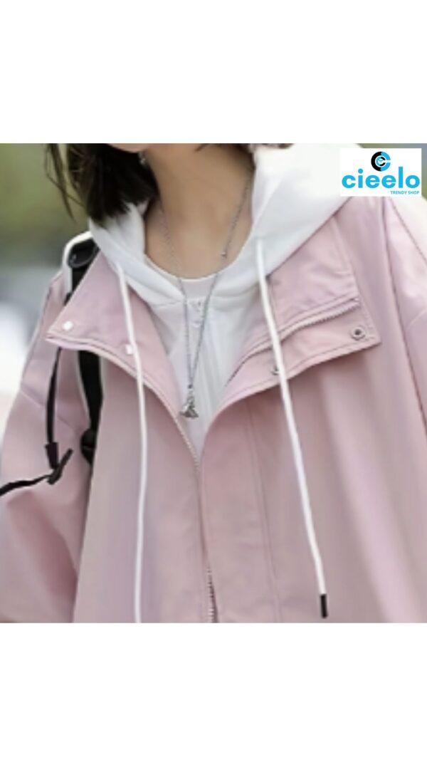 Chaqueta Holgada con Capucha – Estilo Casual y Cómodo