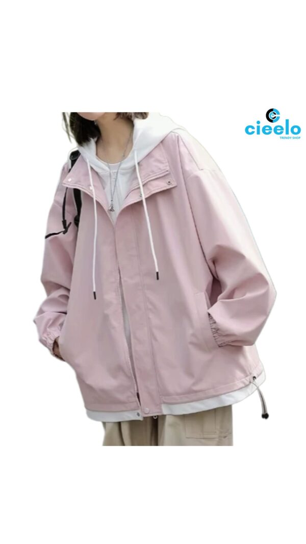 Chaqueta Holgada con Capucha – Estilo Casual y Cómodo