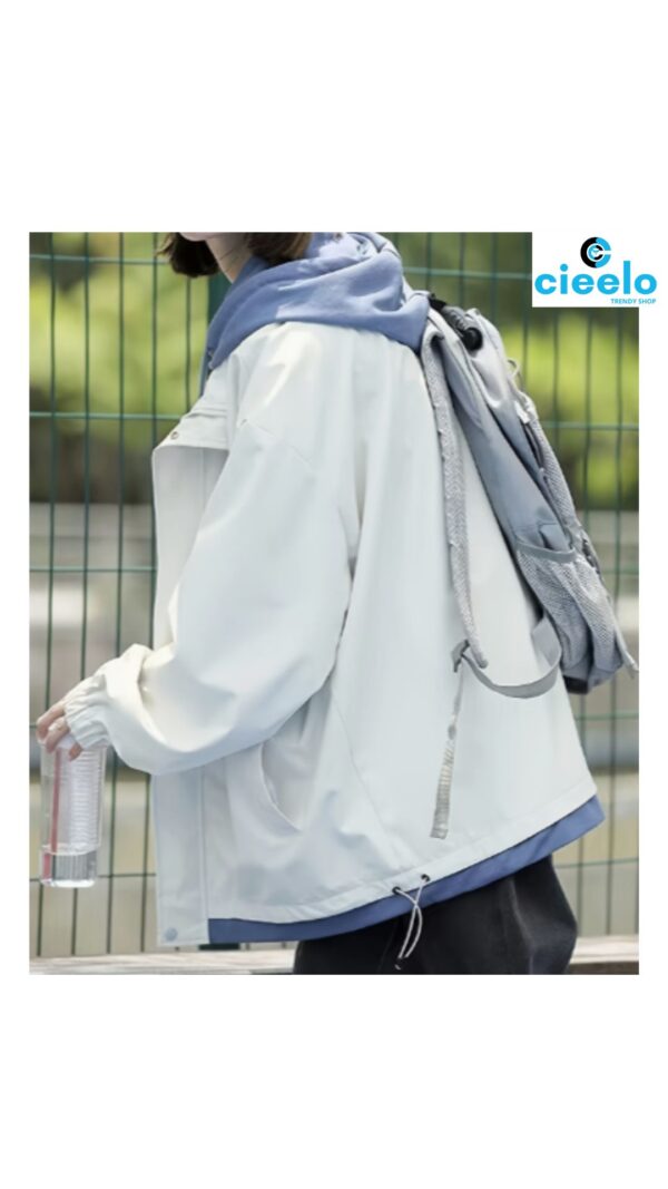 Chaqueta Holgada con Capucha – Estilo Casual y Cómodo