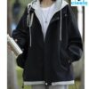 Chaqueta Holgada con Capucha – Estilo Casual y Cómodo
