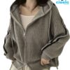 Chaqueta con capucha mujer – Color block con estilo chic