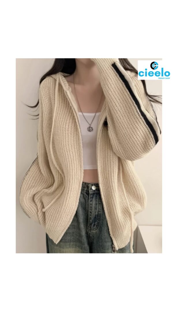 Chaqueta con capucha mujer – Color block con estilo chic