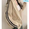 Chaqueta con capucha mujer – Color block con estilo chic