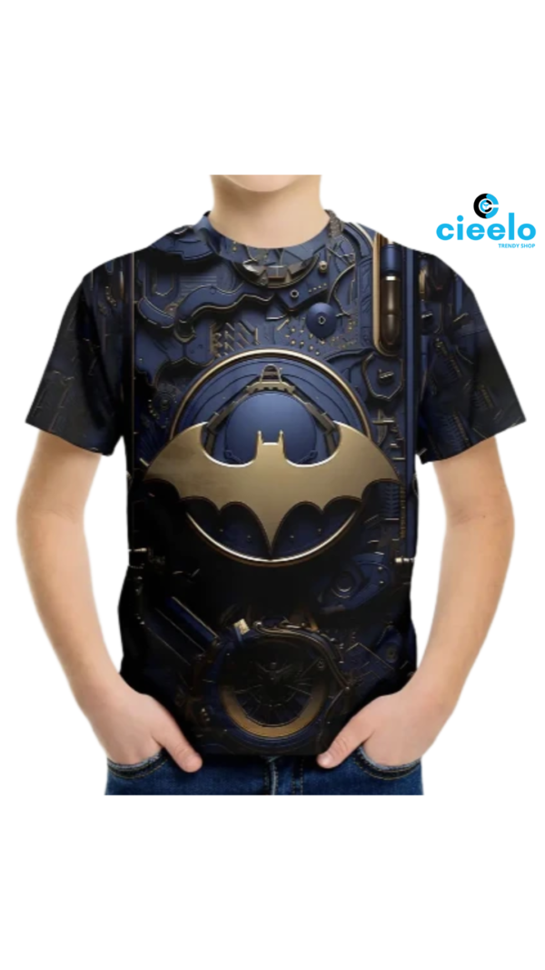 Camiseta Niño 3D Mecánica – ¡Transforma su look con actitud!